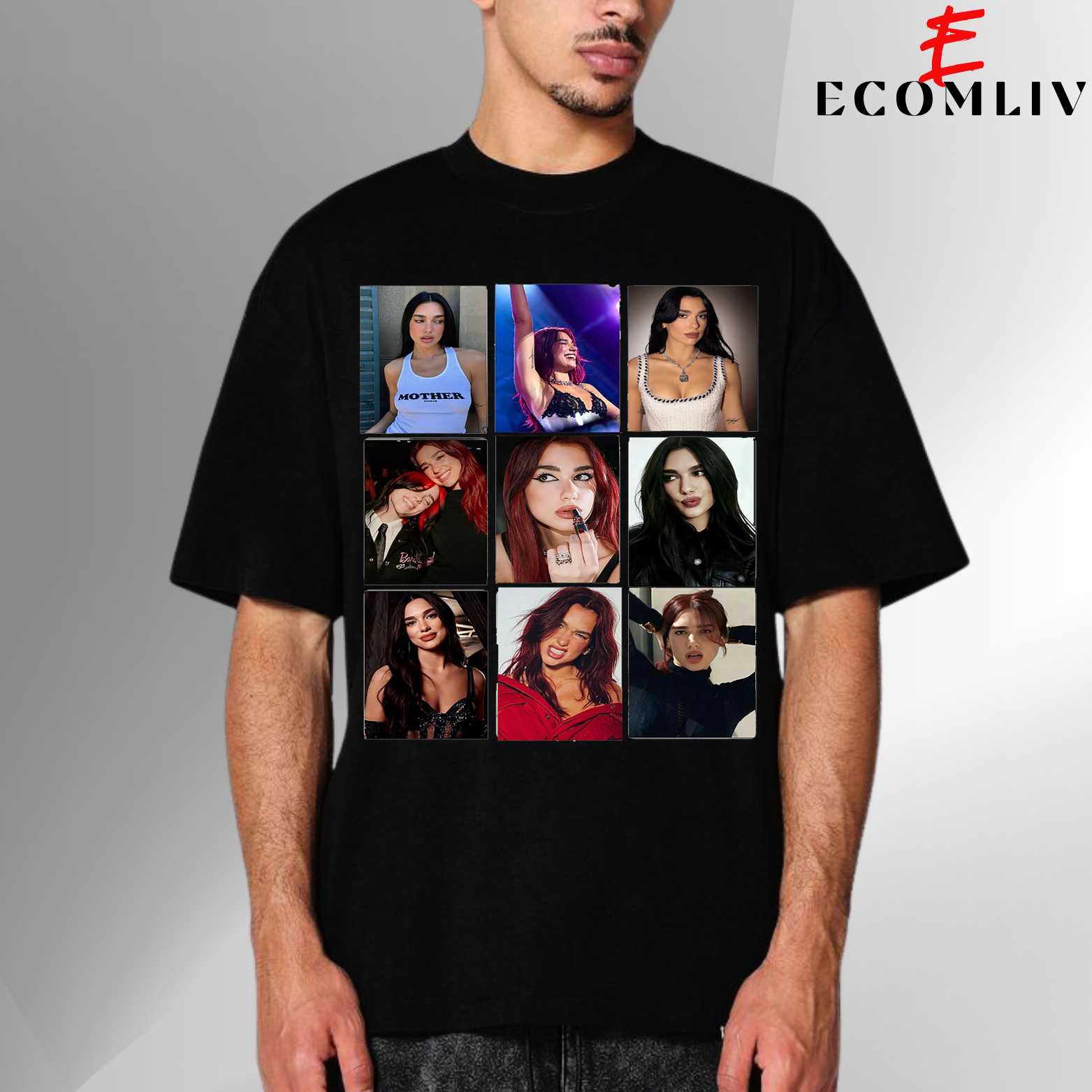 Dua Lipa Unisex Tee, Pop Streetwear T Shirt, Merch Collector Fan